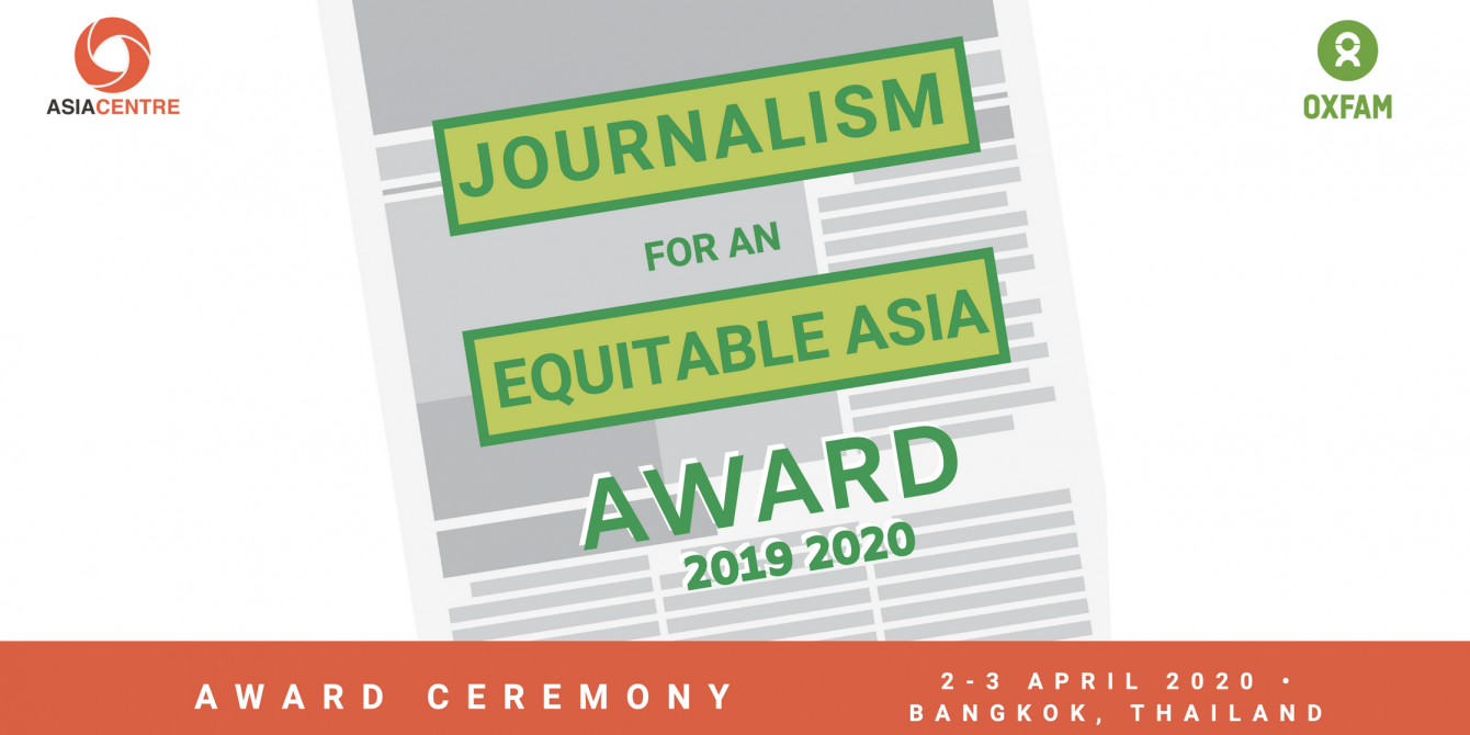 Journalism for an Equitable Asia Award 2020 Journalism for an Equitable Asia Award 2020